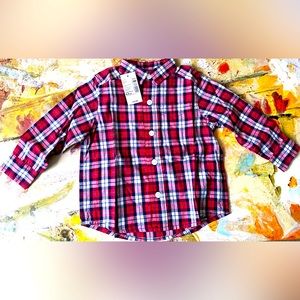 The Children's Place Baby Boy Long Sleeve Button-Down Shirt *NWT* 6-9M